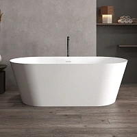 Ванна из искусственного камня Abber Stein 160x70 см белая матовая