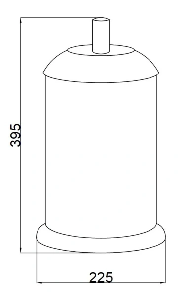 Мусорное ведро Boheme Murano декор белый 10907-W-BR (детальная фотография), классические, ретро, декорированные