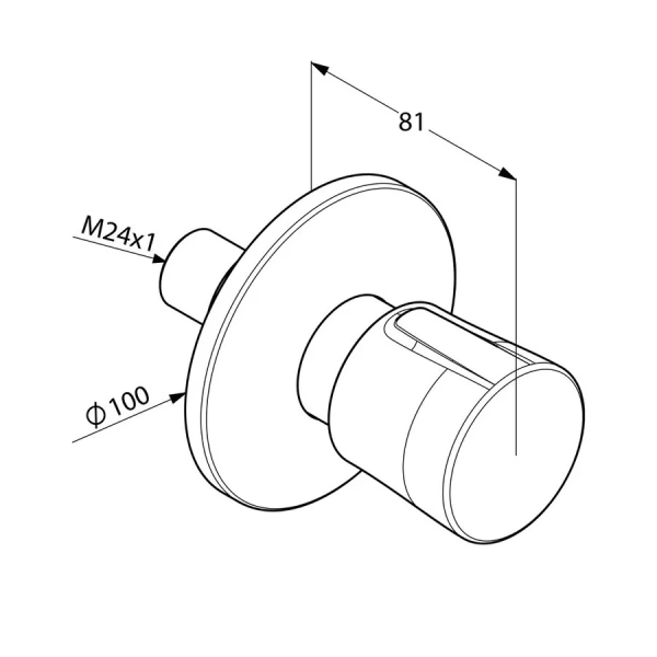 Переключатель потоков Kludi Balance 52847 на два потребителя (детальная фотография), в наличии, по запросу