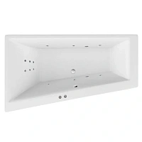 Ванна гидромассажная Excellent Sfera Line 170 x 100 см, левая, белый/хром, WAEX.SFL17.LINE.CR