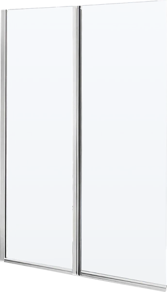 Шторка для ванны BelBagno Uno 90х150 см стекло прозрачное UNO-V-2-90/150-C-Cr (детальная фотография), распашные