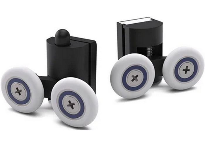 Душевая шторка на ванную профиль черный матовый стекло сатин Vegas-glass ZV NOVO 150 02М 10 (детальная фотография), 150 см