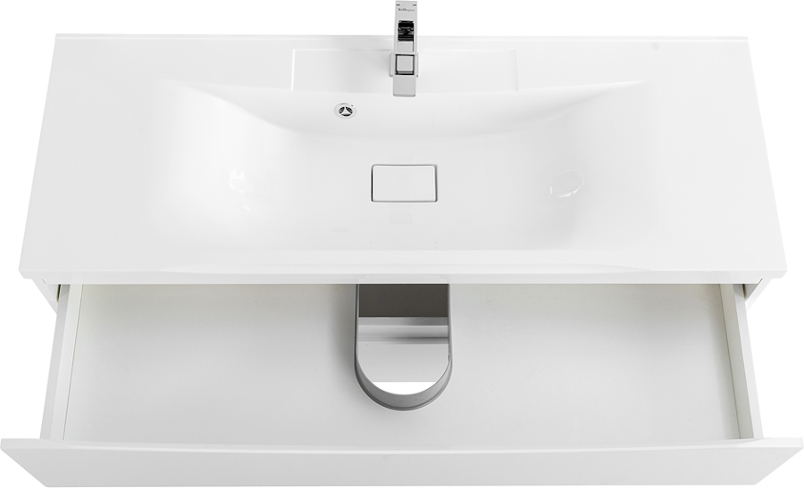 Тумба под раковину подвесная BelBagno Marino 120 см белая глянцевая MARINO-1200-2C-SO-BL-P (детальная фотография), 120 см