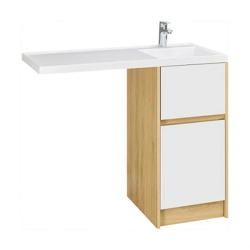 Фасад для тумбы Акватон Лондри 40 см белый - фото 5