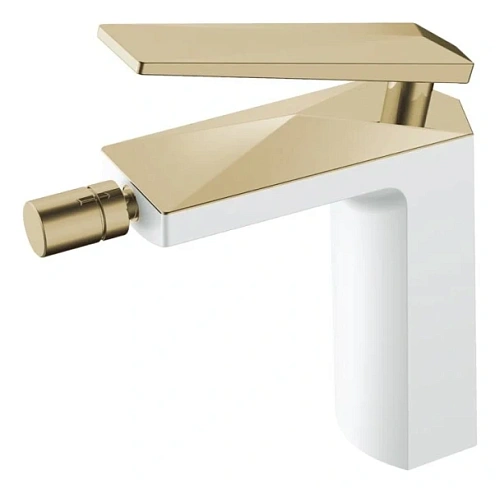 Смеситель для биде Boheme Venturo белый/золото - фото 6