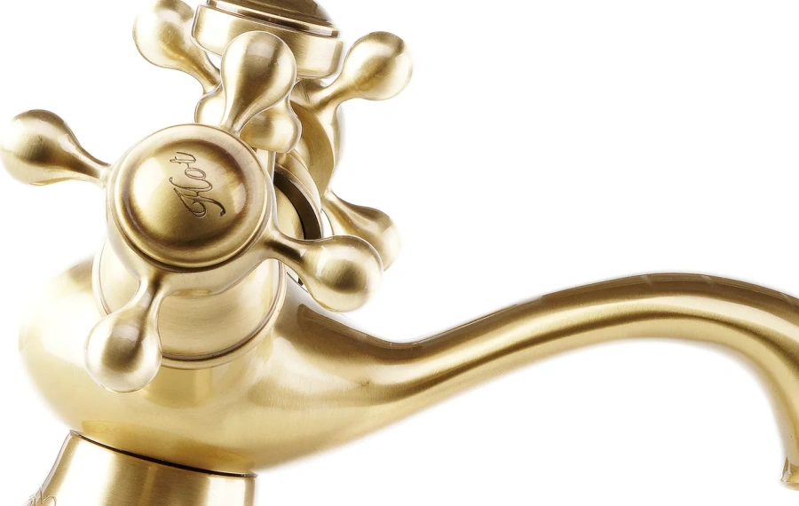 Смеситель для  раковины, бронза Lemark Jasmine  LM6646B (детальная фотография), недорогие, округлая форма