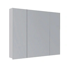 Зеркальный шкаф Lemark Universal 100 см белый глянец