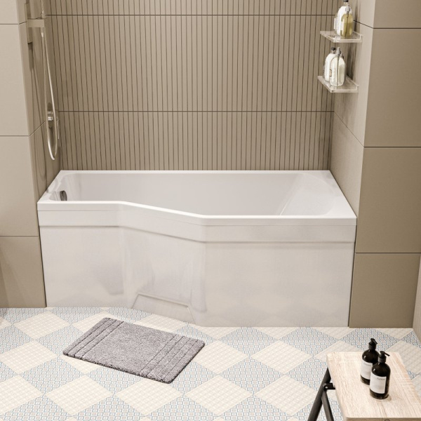 Ванна акриловая 1Marka Convey 150х75 см правая 01кон1575п (детальная фотография), угловые