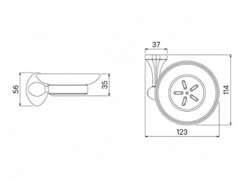 Мыльница IDDIS Male матовое стекло MALSSG0i42 (детальная фотография), современные, hi-tech