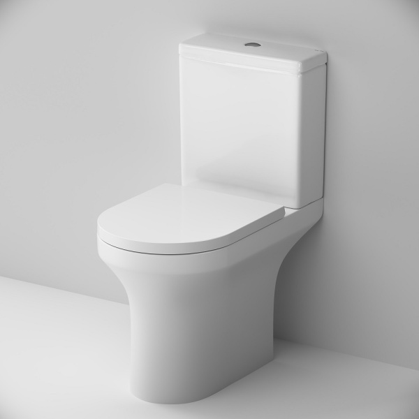Унитаз компакт Am.Pm X-Joy с сиденьем микролифт C85A8601SC (детальная фотография), безободковые, сиденье с микролифтом , с антивсплеском, компакт, низкие