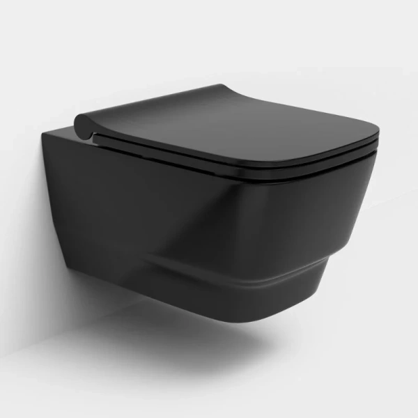 Унитаз подвесной Boheme Bello черный 971-B (детальная фотография)