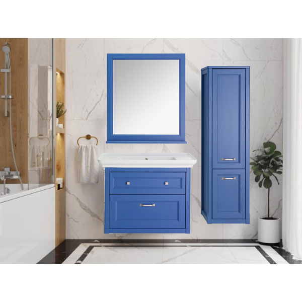 Зеркало ASB-Woodline Толедо 85 см синие 11197 СМ (детальная фотография), 80 см