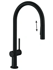 Смеситель для кухни Hansgrohe Talis M54 матовый черный