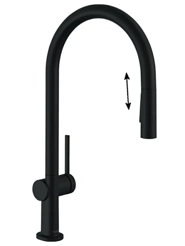 Смеситель для кухни Hansgrohe Talis M54 матовый черный - фото 2