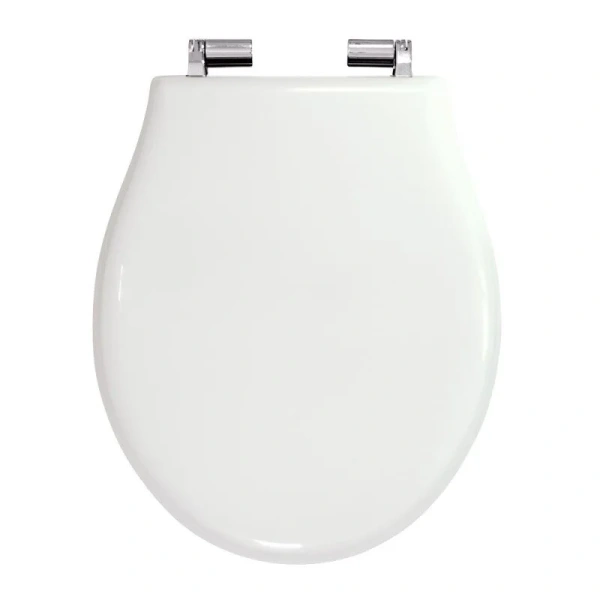 Крышка-сиденье с микролифтом Migliore Impero белая фурнитура хром 24207 (детальная фотография)