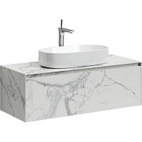 Тумба под раковину подвесная Sancos Stone 120 см statuario white