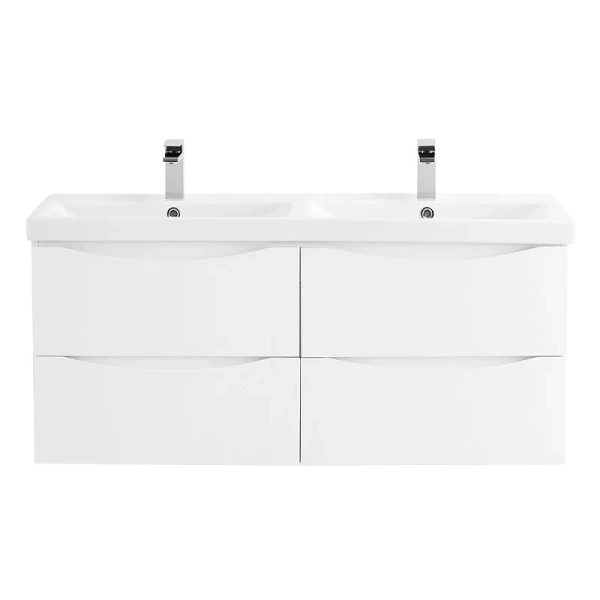 Тумба под раковину подвесная BelBagno Marino 120 см bianco lucido MARINO-CER-1200-4C-SO-2-BL-P (детальная фотография)