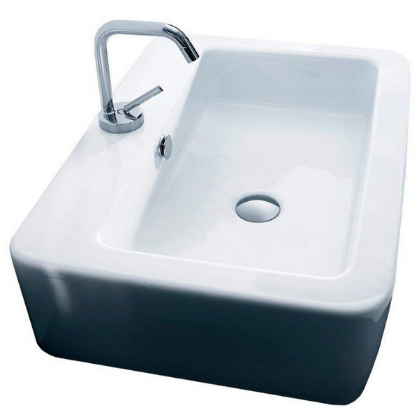 Раковина Kerasan Ego 60 см белая 324201*1 (детальная фотография), современные, hi-tech