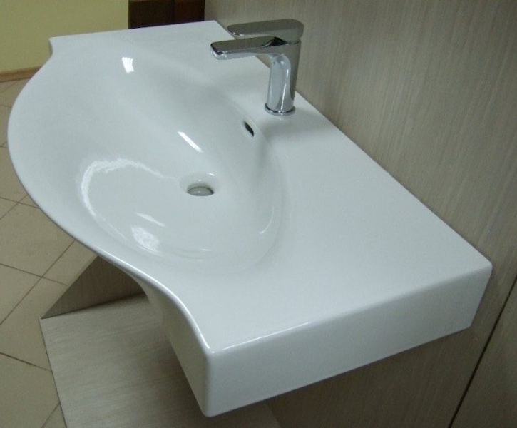 Раковина Laufen Palace 90 см белая 8.1170.2.000.104.1 (детальная фотография), подвесные, пристенные