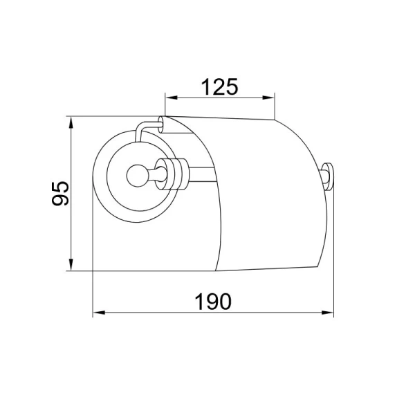 Бумагодержатель Boheme Hermitage хром 10380 (детальная фотография), классические, ретро, декорированные