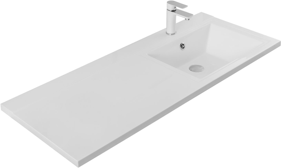 Раковина над стиральной машиной Aquanet Персона 120 см правосторонняя 168174 (детальная фотография), современные, hi-tech