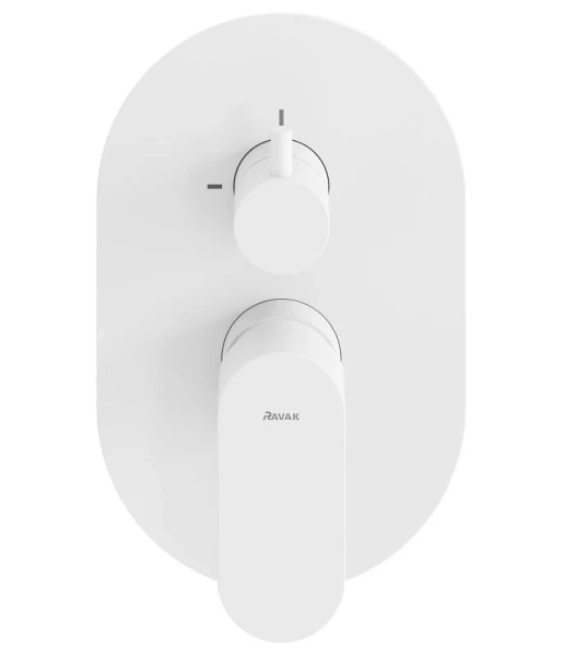 Смеситель для душа Ravak Eleganta белый матовый X070264 (детальная фотография), современные, hi-tech