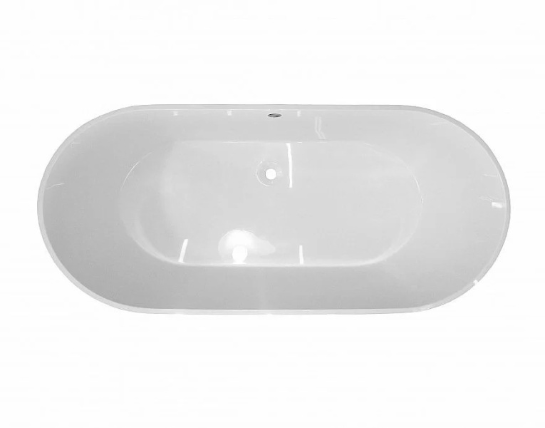 Ванна из литьевого мрамора Эстет Майами 150x75 см белая матовая ФР-00016722 (детальная фотография), современныe, hi-tech