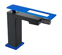 Смеситель для биде Boheme Q черный/синий