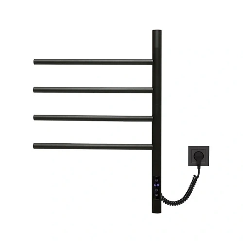 Полотенцесушитель электрический Vincea 43х60 см таймер черный - фото 1