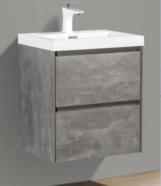 Тумба под раковину подвесная BelBagno Pietra Mini 50 см stucco cemento PIETRA MINI-500-2C-SO-SCM (детальная фотография)
