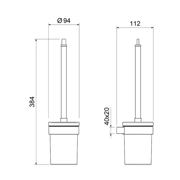 Ершик Timo Luiro золото матовое 18561/17 (детальная фотография), современные, hi-tech