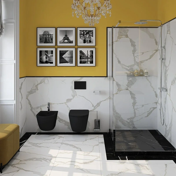 Клавиша смыва Aqueduto CIRCULO черная матовая CIR0140 (детальная фотография), черные