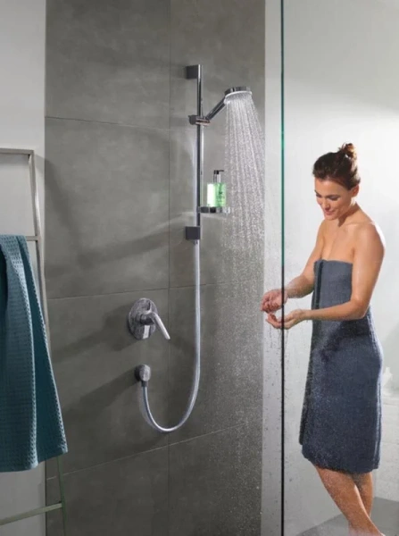 Смеситель для душа Hansgrohe Novus 71065000 встраиваемый (детальная фотография), современные, hi-tech