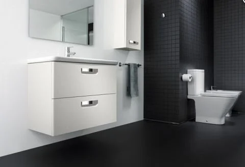 Тумба под раковину подвесная Roca The Gap 70 см белый матовый ZRU9302733 (детальная фотография), 70 см