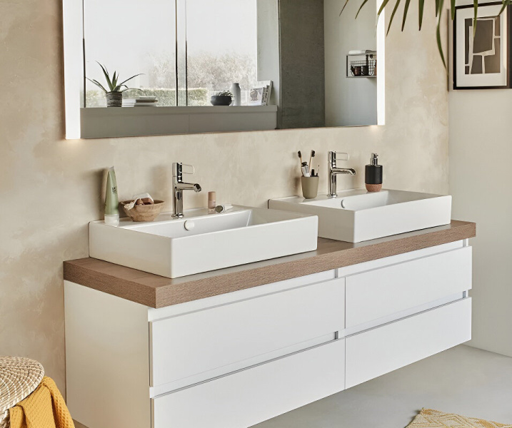 Раковина Jacob Delafon Vivienne 80 см белая EXBI112-00 (детальная фотография), современные, hi-tech
