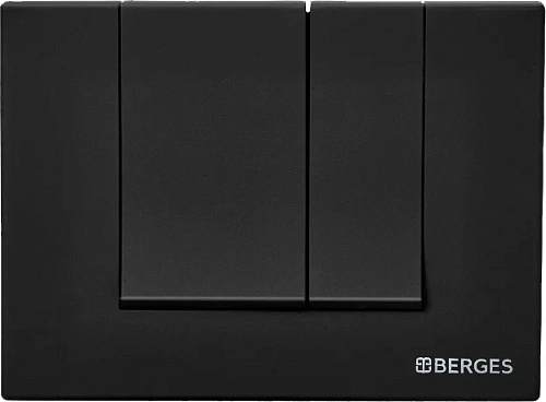Клавиша смыва BERGES Novum S5 черная Soft Touch - фото 6