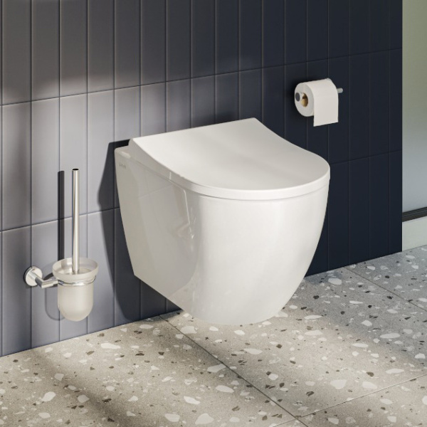 Унитаз с инсталляцией VitrA Mia Round безободковый 9856B003-7200 (детальная фотография), в наличии