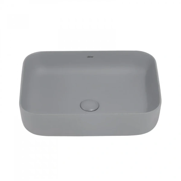 Раковина Abber Rechteck 50 см серая матовая AC2202MG (детальная фотография), другие