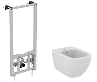 Биде с инсталляцией Ideal Standard Prosys Tesi белое матовое