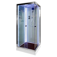 Душевая кабина Deto K 90x90 см с led подсветкой