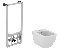 Биде с инсталляцией Ideal Standard Prosys Tesi белое матовое