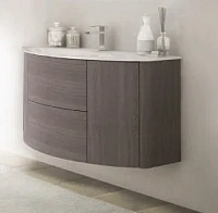 Тумба под раковину подвесная Cezares Eden 121 см Rovere Scuro Soft