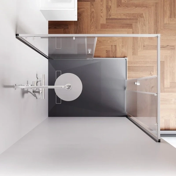 Душевой уголок Am.Pm X-Joy 120x90 см профиль хром матовый W94G-403-120290-MТ1К (детальная фотография), 120х90