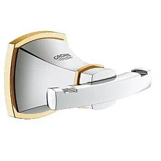 Крючок для ванной, хром-золото, Grohe Grandera 40631IG0