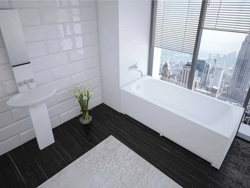 Ванна акриловая Акватек Ника 150x75 см прямоугольная - фото 1