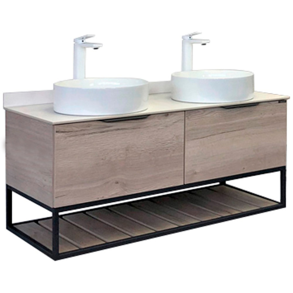 Тумба с раковиной подвесная Comforty 00-0000 Порто 120 см со столешницей (детальная фотография)