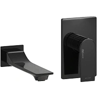 Смеситель для раковины WasserKRAFT Wiese черный глянец