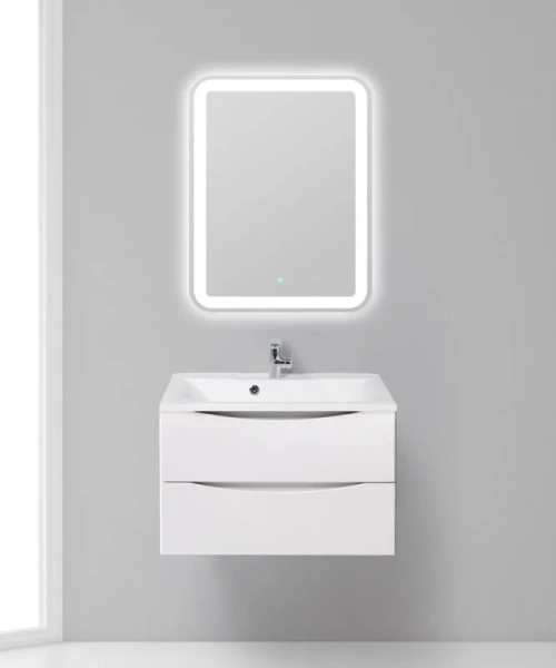 Тумба под раковину подвесная BelBagno Marino 75 см bianco opaco MARINO-750-2C-SO-BO-P (детальная фотография)
