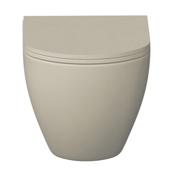 Унитаз подвесной Grossman бежевый матовый GR-4455BEMS (детальная фотография), без бачка, со скрытым бачком