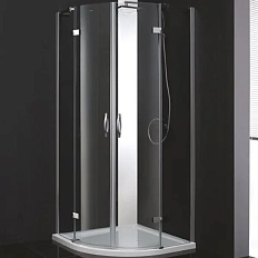 Душевой уголок Cezares Bergamo 90х90 см стекло прозрачное, профиль хром
